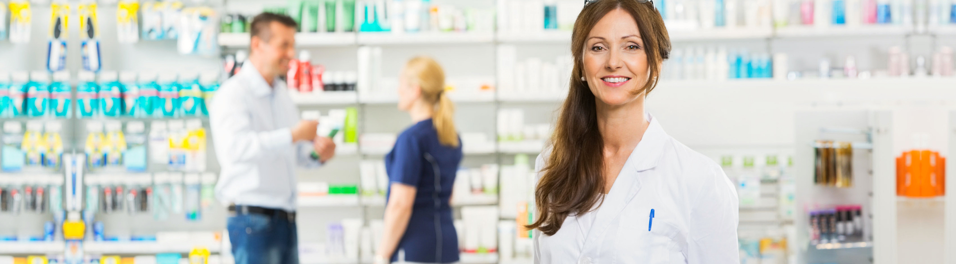 pharmacist woman smiling